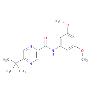Pyrazinecarboxamide, N-(3,5-dimethoxyphenyl)-5-(1,1-dimethylethyl)-