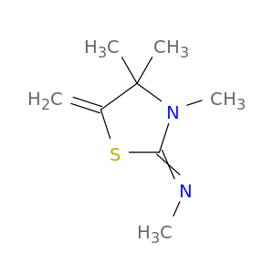 Methanamine, N-(3,4,4-trimethyl-5-methylene-2-thiazolidinylidene)-