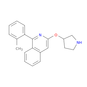 Isoquinoline, 1-(2-methylphenyl)-3-(3-pyrrolidinyloxy)-