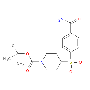 1-Piperidinecarboxylicacid, 4-[[4-(aminocarbonyl)phenyl]sulfonyl]-, 1,1-dimethylethyl ester