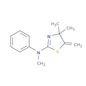 2-Thiazolamine, 4,5-dihydro-N,4,4-trimethyl-5-methylene-N-phenyl-