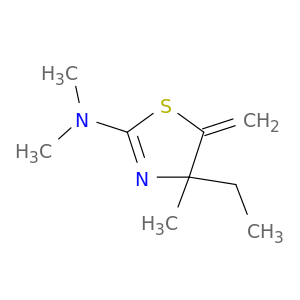 2-Thiazolamine, 4-ethyl-4,5-dihydro-N,N,4-trimethyl-5-methylene-