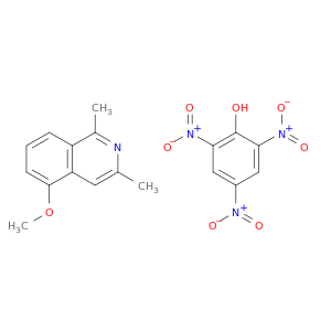 Isoquinoline, 5-methoxy-1,3-dimethyl-, compd. with 2,4,6-trinitrophenol