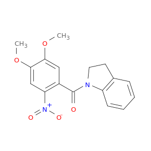 1H-Indole, 1-(4,5-dimethoxy-2-nitrobenzoyl)-2,3-dihydro-