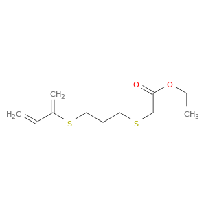 Acetic acid, [[3-[(1-methylene-2-propenyl)thio]propyl]thio]-, ethyl ester