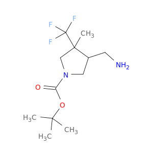 tert-butyl 4-(aminomethyl)-3-methyl-3-(trifluoromethyl)pyrrolidine-1-carboxylate