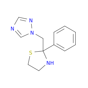 1H-1,2,4-Triazole, 1-[(2-phenyl-2-thiazolidinyl)methyl]-