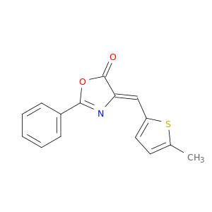 5(4H)-Oxazolone, 4-[(5-methyl-2-thienyl)methylene]-2-phenyl-, (Z)-