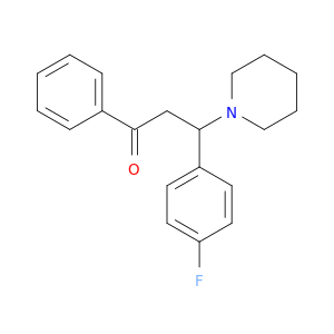 1-Propanone, 3-(4-fluorophenyl)-1-phenyl-3-(1-piperidinyl)-
