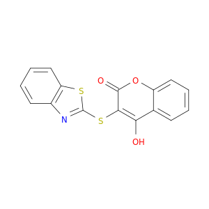 2H-1-Benzopyran-2-one, 3-(2-benzothiazolylthio)-4-hydroxy-