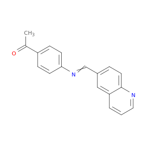 Ethanone, 1-[4-[(6-quinolinylmethylene)amino]phenyl]-