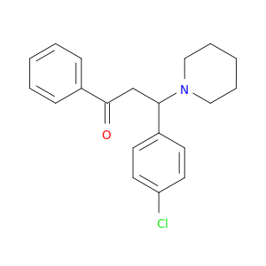 1-Propanone, 3-(4-chlorophenyl)-1-phenyl-3-(1-piperidinyl)-