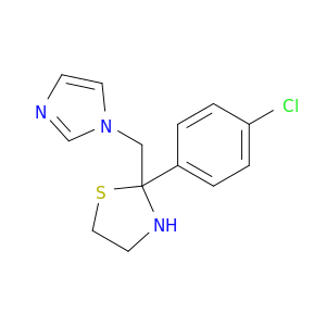 Thiazolidine, 2-(4-chlorophenyl)-2-(1H-imidazol-1-ylmethyl)-