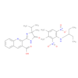 3,4-dimethyl-2,6-dinitro-N-pentan-3-yl-aniline; 2-(4-methyl-5-oxo-4-propan-2-yl-1H-imidazol-2-yl)quinoline-3-carboxylic acid