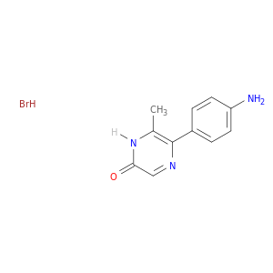 2(1H)-Pyrazinone, 5-(4-aminophenyl)-6-methyl-, hydrobromide