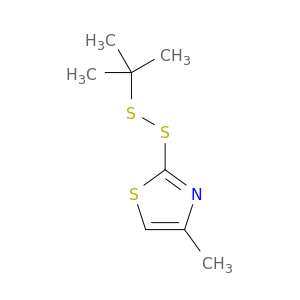 Thiazole, 2-[(1,1-dimethylethyl)dithio]-4-methyl-