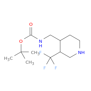 tert-butyl N-[[3-(trifluoromethyl)piperidin-4-yl]methyl]carbamate