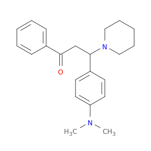 1-Propanone, 3-[4-(dimethylamino)phenyl]-1-phenyl-3-(1-piperidinyl)-