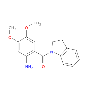 1H-Indole, 1-(2-amino-4,5-dimethoxybenzoyl)-2,3-dihydro-