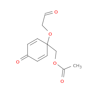 ACETALDEHYDE, 2-[[1-[(ACETYLOXY)METHYL]-4-OXO-2,5-CYCLOHEXADIEN-1-YL]OXY]-