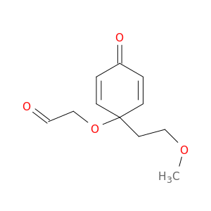 ACETALDEHYDE, 2-[[1-(2-METHOXYETHYL)-4-OXO-2,5-CYCLOHEXADIEN-1-YL]OXY]-