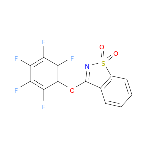 1,2-Benzisothiazole, 3-(pentafluorophenoxy)-, 1,1-dioxide
