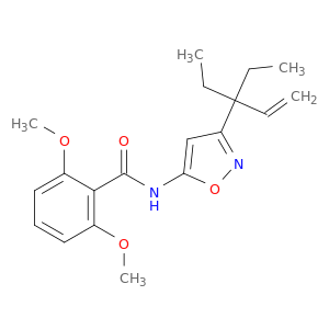 Benzamide, N-[3-(1,1-diethyl-2-propenyl)-5-isoxazolyl]-2,6-dimethoxy-