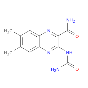 2-Quinoxalinecarboxamide, 3-[(aminocarbonyl)amino]-6,7-dimethyl-