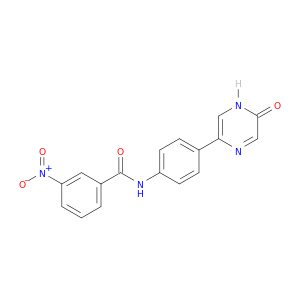 Benzamide, N-[4-(4,5-dihydro-5-oxopyrazinyl)phenyl]-3-nitro-