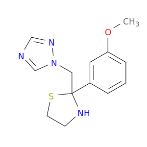 1H-1,2,4-Triazole, 1-[[2-(3-methoxyphenyl)-2-thiazolidinyl]methyl]-