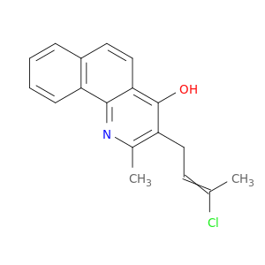 Benzo[h]quinolin-4-ol, 3-(3-chloro-2-butenyl)-2-methyl-