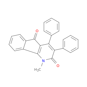 1H-Indeno[1,2-b]pyridine-2,5-dione, 1-methyl-3,4-diphenyl-