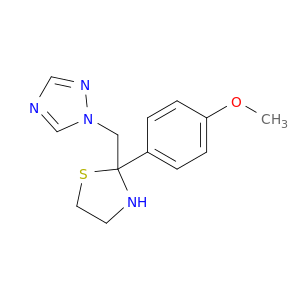 1H-1,2,4-Triazole, 1-[[2-(4-methoxyphenyl)-2-thiazolidinyl]methyl]-