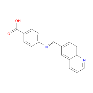Benzoic acid, 4-[(6-quinolinylmethylene)amino]-