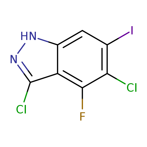 3,5-Dichloro-4-fluoro-6-iodo 1H-Indazole