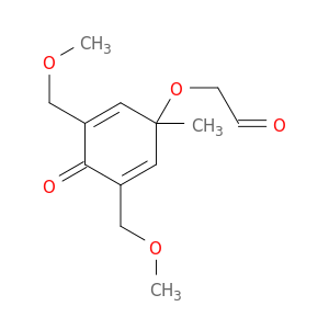 ACETALDEHYDE, 2-[[3,5-BIS(METHOXYMETHYL)-1-METHYL-4-OXO-2,5-CYCLOHEXADIEN-1-YL]OXY]-