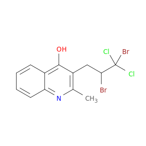 4-Quinolinol, 3-(2,3-dibromo-3,3-dichloropropyl)-2-methyl-