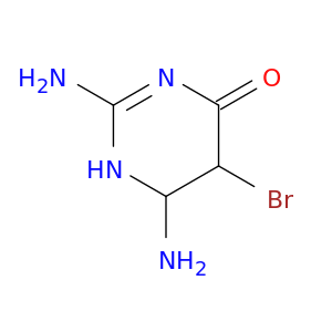 4(1H)-Pyrimidinone, 2,6-diamino-5-bromo-5,6-dihydro-