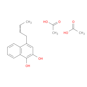 1,2-Naphthalenediol, 4-(2-butenyl)-, diacetate
