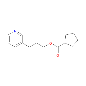 Cyclopentanecarboxylic acid, 3-(3-pyridinyl)propyl ester