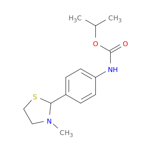 Carbamic acid, [4-(3-methyl-2-thiazolidinyl)phenyl]-, 1-methylethyl ester