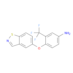 Benzenamine, 4-(1,2-benzisothiazol-5-yloxy)-3-(trifluoromethyl)-