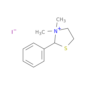 Thiazolidinium, 3,3-dimethyl-2-phenyl-, iodide