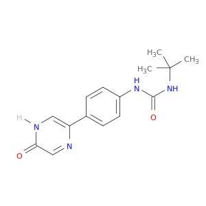 Urea, N-[4-(4,5-dihydro-5-oxopyrazinyl)phenyl]-N'-(1,1-dimethylethyl)-