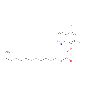 Acetic acid, [(5-chloro-7-iodo-8-quinolinyl)oxy]-, dodecyl ester