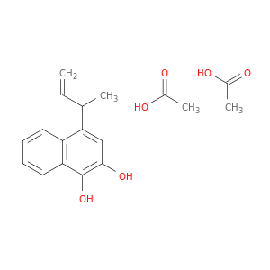 1,2-Naphthalenediol, 4-(1-methyl-2-propenyl)-, diacetate
