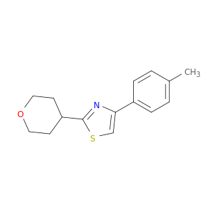 Thiazole, 4-(4-methylphenyl)-2-(tetrahydro-2H-pyran-4-yl)-