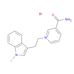 Pyridinium, 3-(aminocarbonyl)-1-[2-(1H-indol-3-yl)ethyl]-, bromide