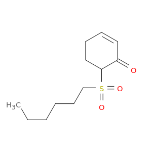 2-Cyclohexen-1-one, 6-(hexylsulfonyl)-