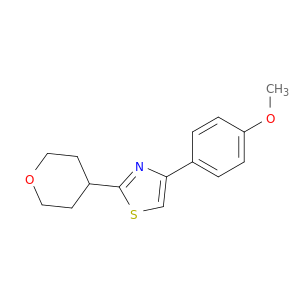 Thiazole, 4-(4-methoxyphenyl)-2-(tetrahydro-2H-pyran-4-yl)-